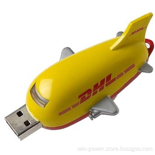 Promotional Cartoon USB Flash Drives, Cute Plane Shape USB Flash Drive
